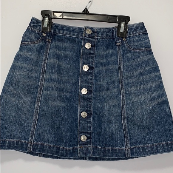 Abercrombie & Fitch Dresses & Skirts - ABERCROMBIE FITCH button down denim mini skirt